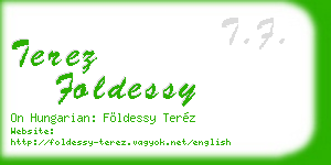 terez foldessy business card
